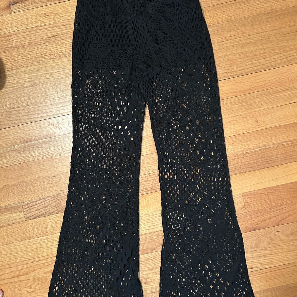 Forever21
Crochet bell bottom pants lined with soft cotton shorts